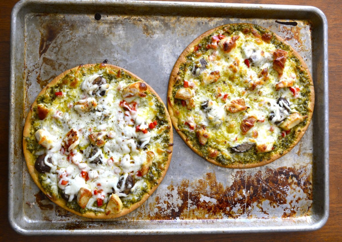 Pesto Chicken Pizza Maebells