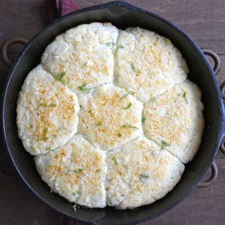Three Cheese Basil Biscuits, perfectly light and fluffy, you would never guess they are gluten free!