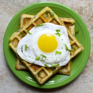 Sausage+Cheddar+Summer Squash Waffles..the ultimate breakfast! Make ahead of time for a grab and go breakfast! #glutenfree www.maebells.com