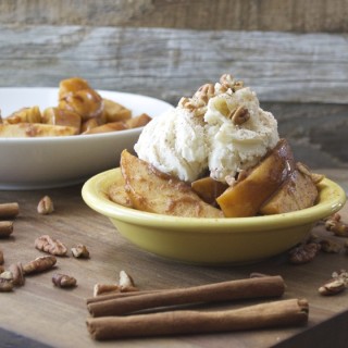 Slow Cooker Pumpkin Spiced Apples, so easy and perfect for fall! www.maebells.com
