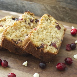 White Chocolate Cranberry Bread, totally gluten free! www.maebells.com