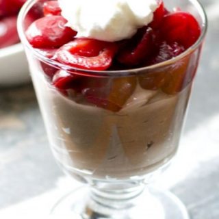 Drunken Cherry and Dark Chocolate Cheesecake Parfaits