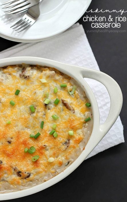 Skinny Chicken and Rice Casserole 