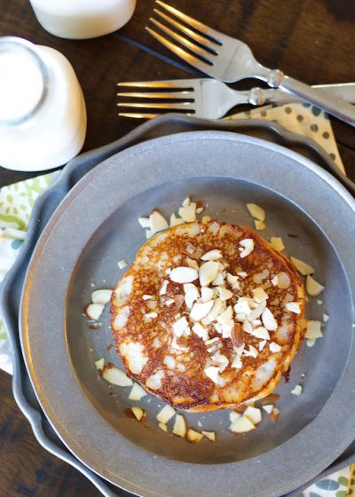 Soft and fluffy gluten free Banana Buttermilk Pancakes are the ultimate weekend breakfast!