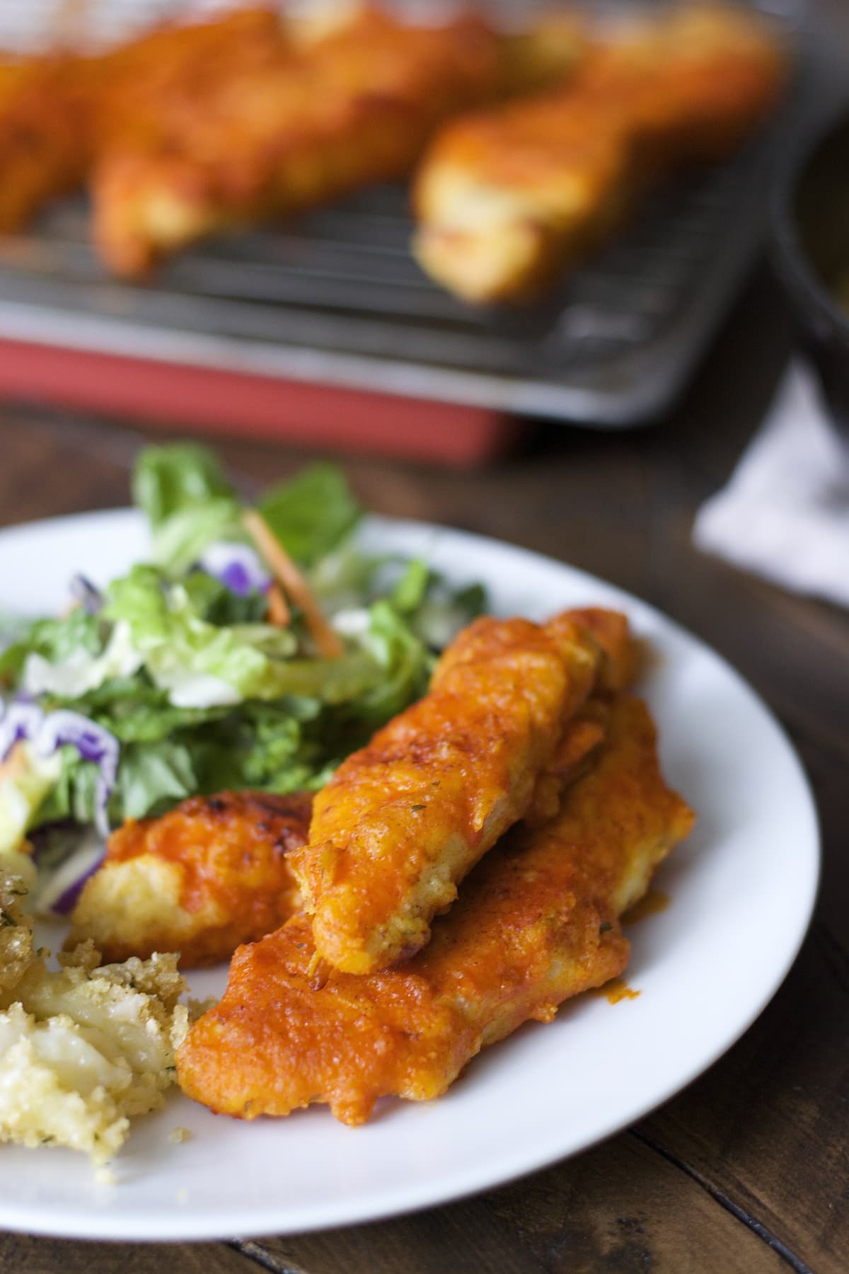 Baked Buffalo Chicken Tenders Recipe (Spicy!) Maebells