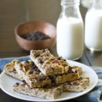 No Bake Peanut Butter Chocolate Chip Granola Bars