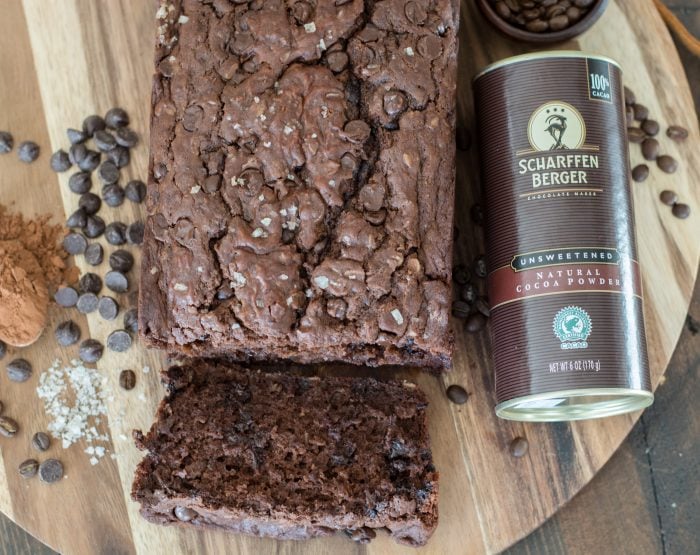  This Mocha Bread is packed with rich chocolate flavor and hints of espresso! An easy gluten free quick bread you will love!