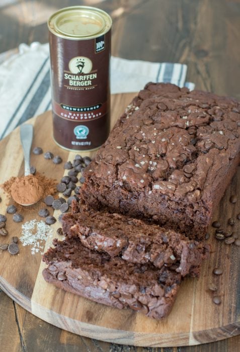  This Mocha Bread is packed with rich chocolate flavor and hints of espresso! An easy gluten free quick bread you will love!