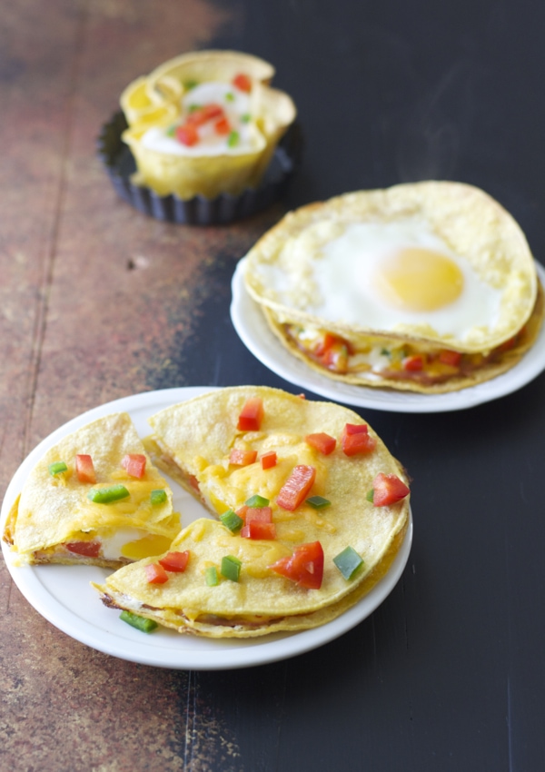 These easy Ham and Egg Stacks can be prepared three ways! You just need a few simple ingredients to create this protein packed breakfast recipe!