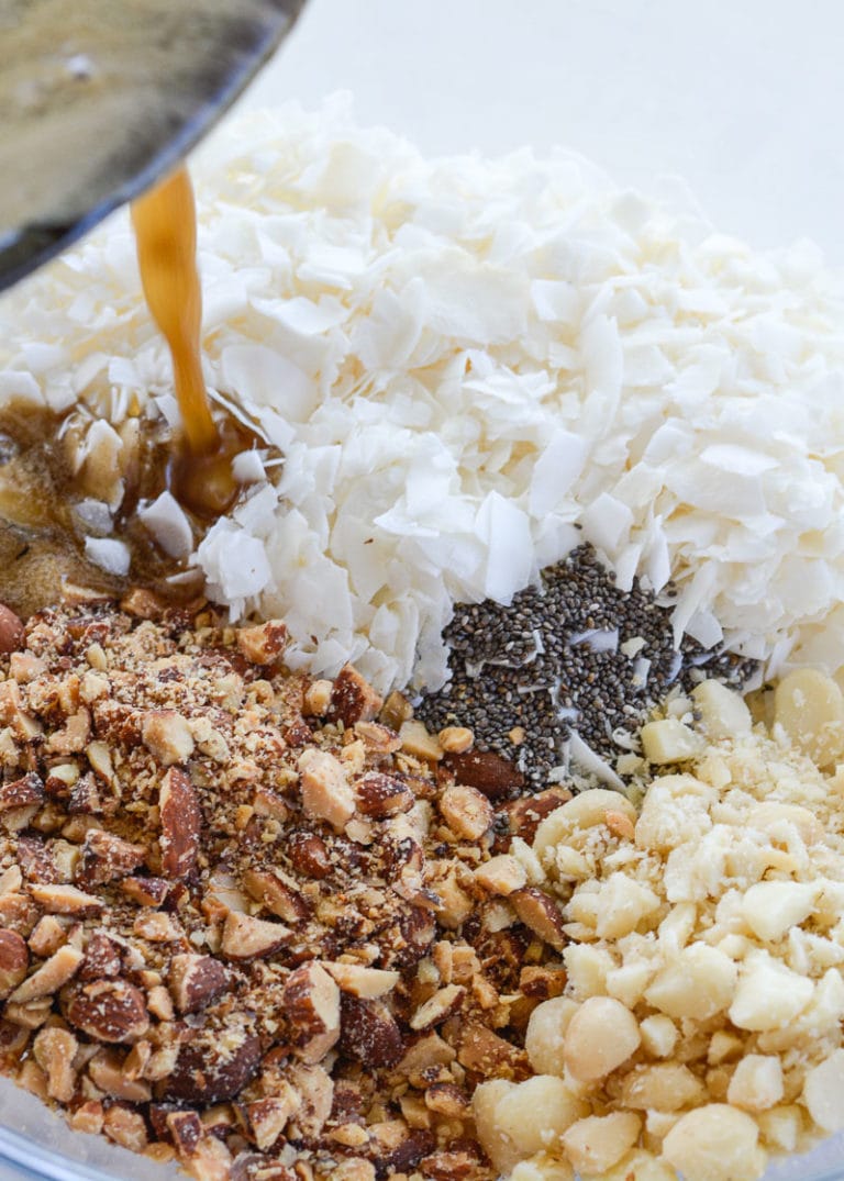 Toasted Coconut Granola (low carb + keto) Maebells