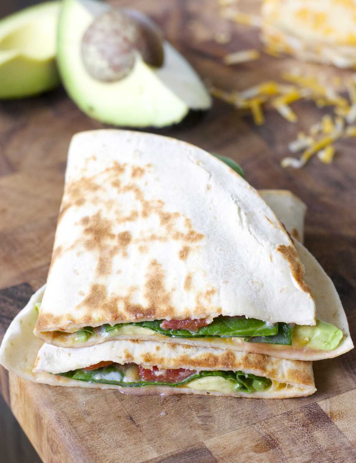 This Avocado Quesadilla is a simple six ingredient meal! A healthy, hearty dinner perfect for busy nights!
