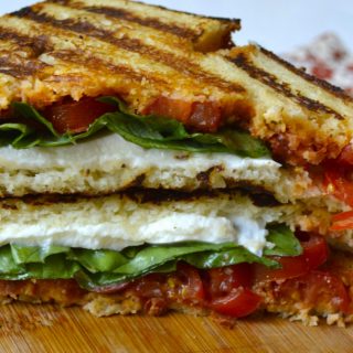 This Tomato Sandwich is the perfect healthy and easy dinner! Fresh tomato, flavorful basil and creamy mozzarella are grilled to perfection!