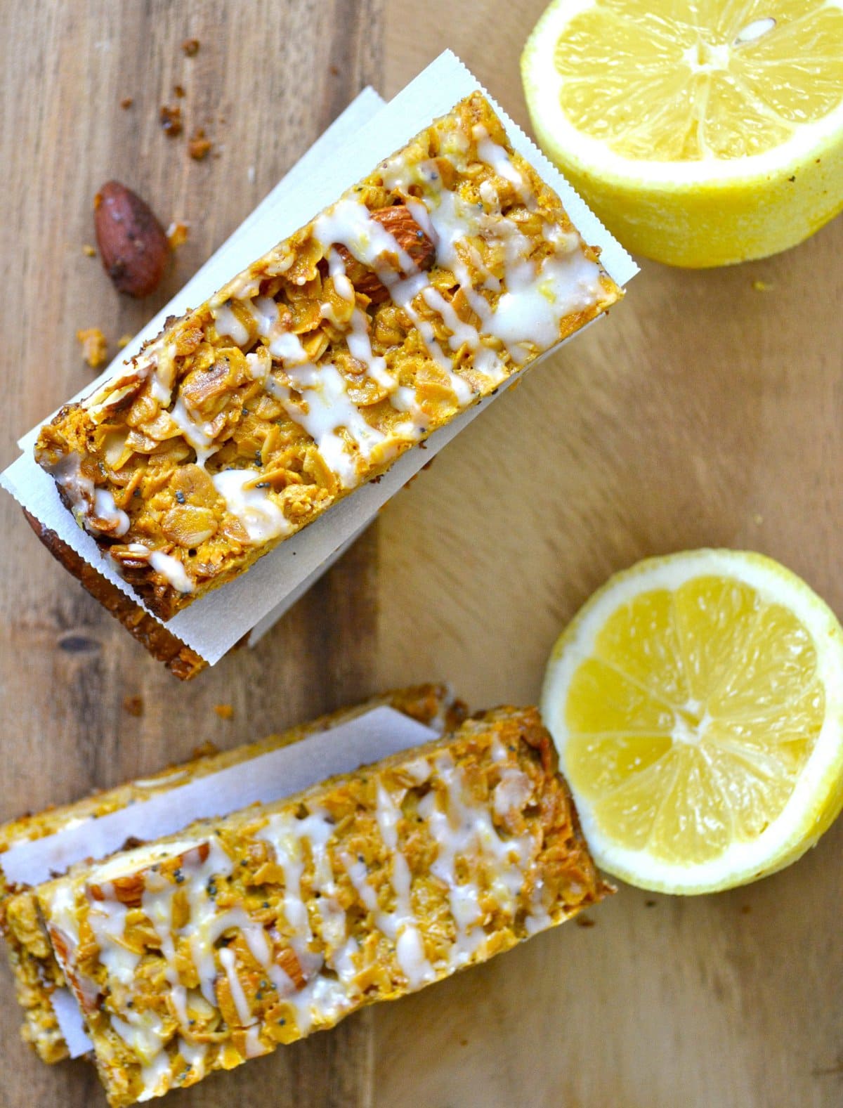 Lemon Poppy Seed Granola Bars Maebells