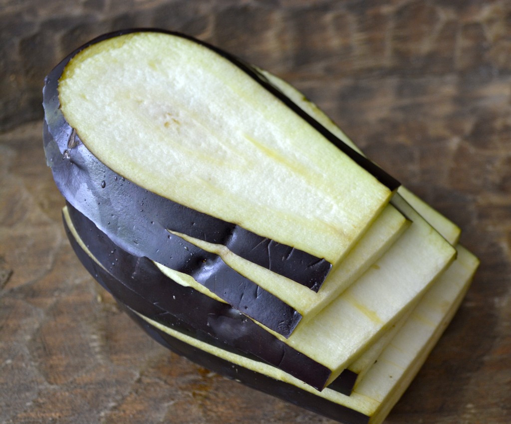 Sliced Eggplant