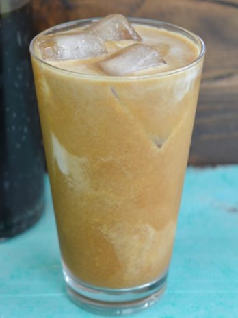 This Simple Iced Coffee is made using cold brew coffee. Learn just how easy it is to make a perfect large batch of iced coffee for a fraction of the coffee house price!