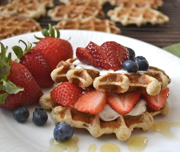 Banana Nut Waffles