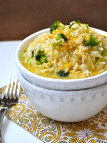Creamy Cheddar Broccoli Rice