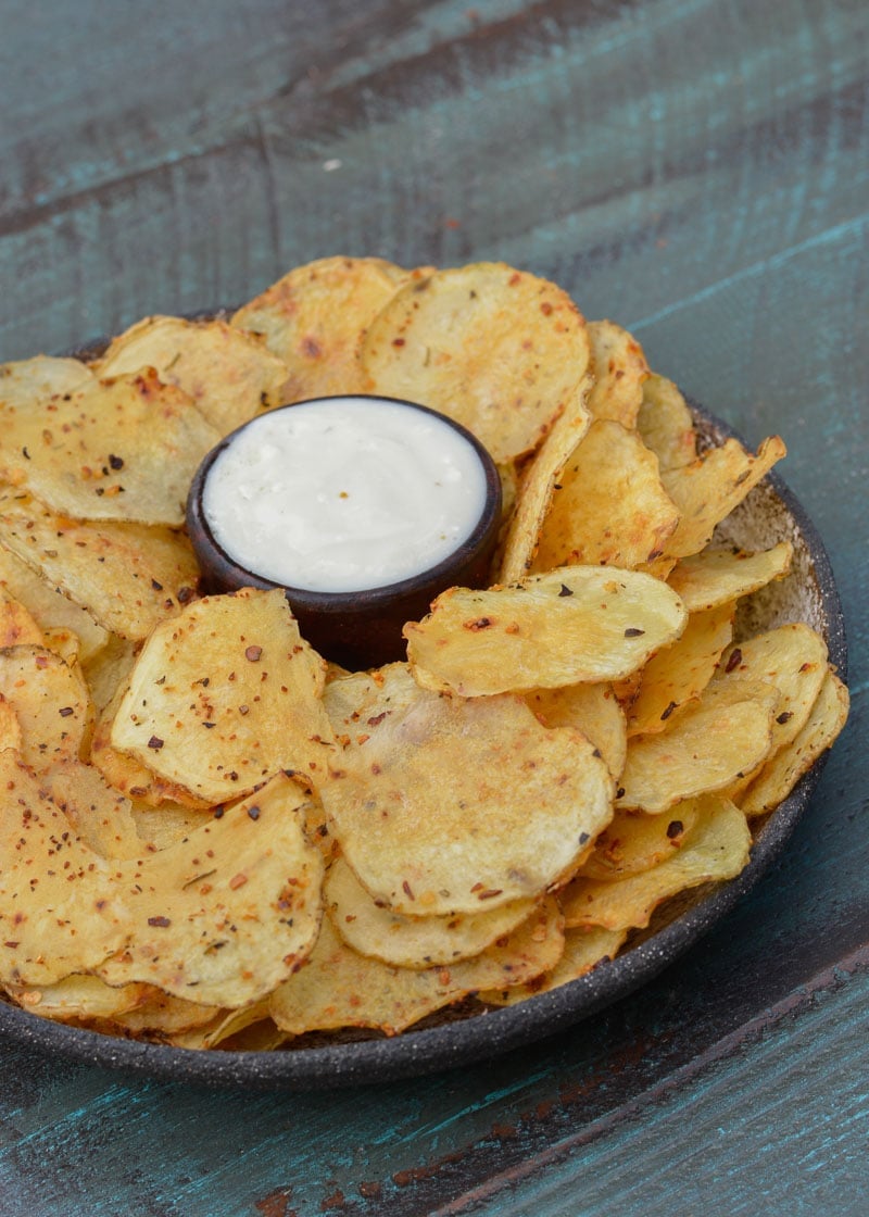 Learn how to make deliciously crispy, crunchy Homemade Potato Chips! 