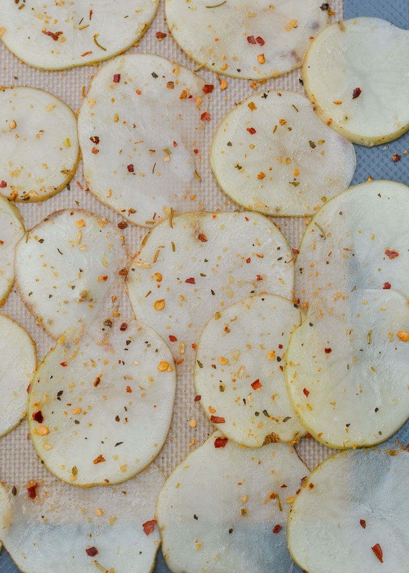 Learn how to make deliciously crispy, crunchy Homemade Potato Chips! 