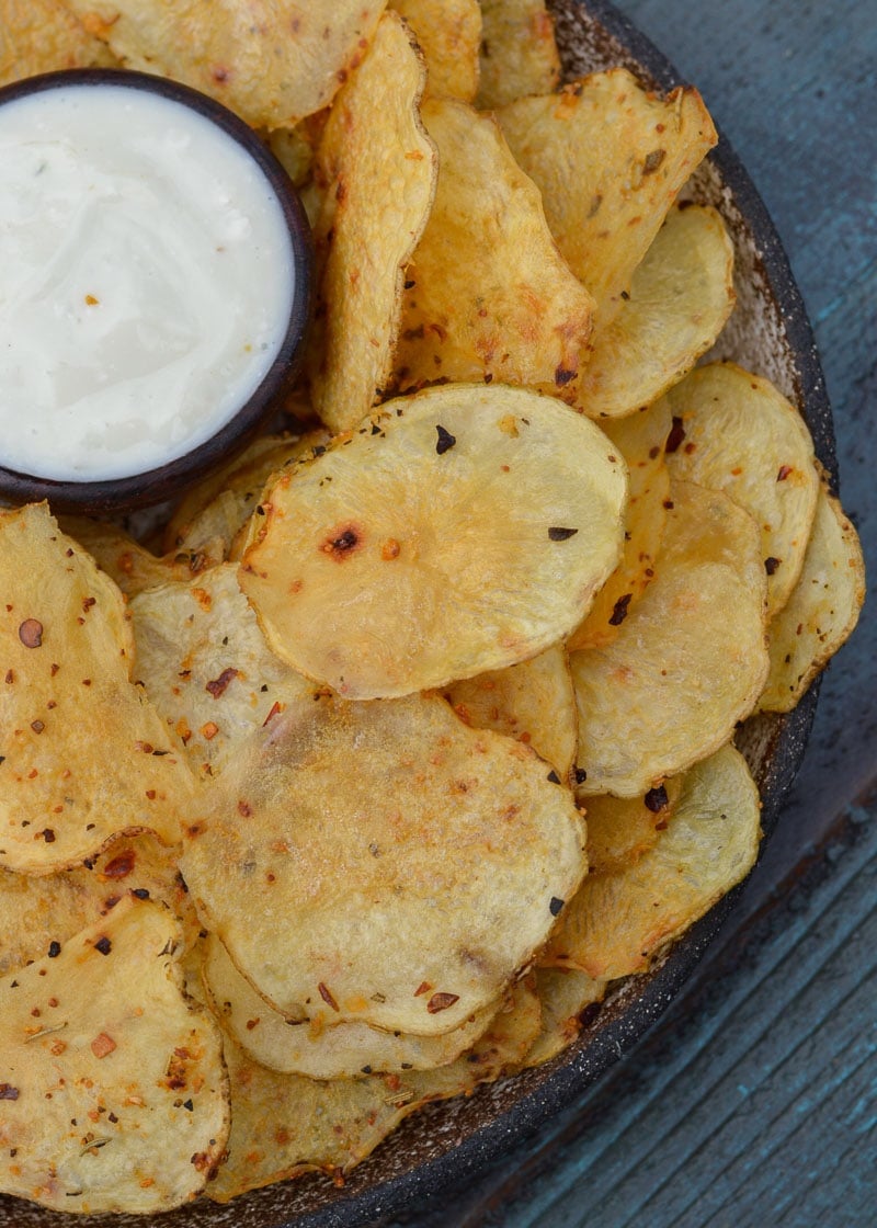 Learn how to make deliciously crispy, crunchy Homemade Potato Chips! 