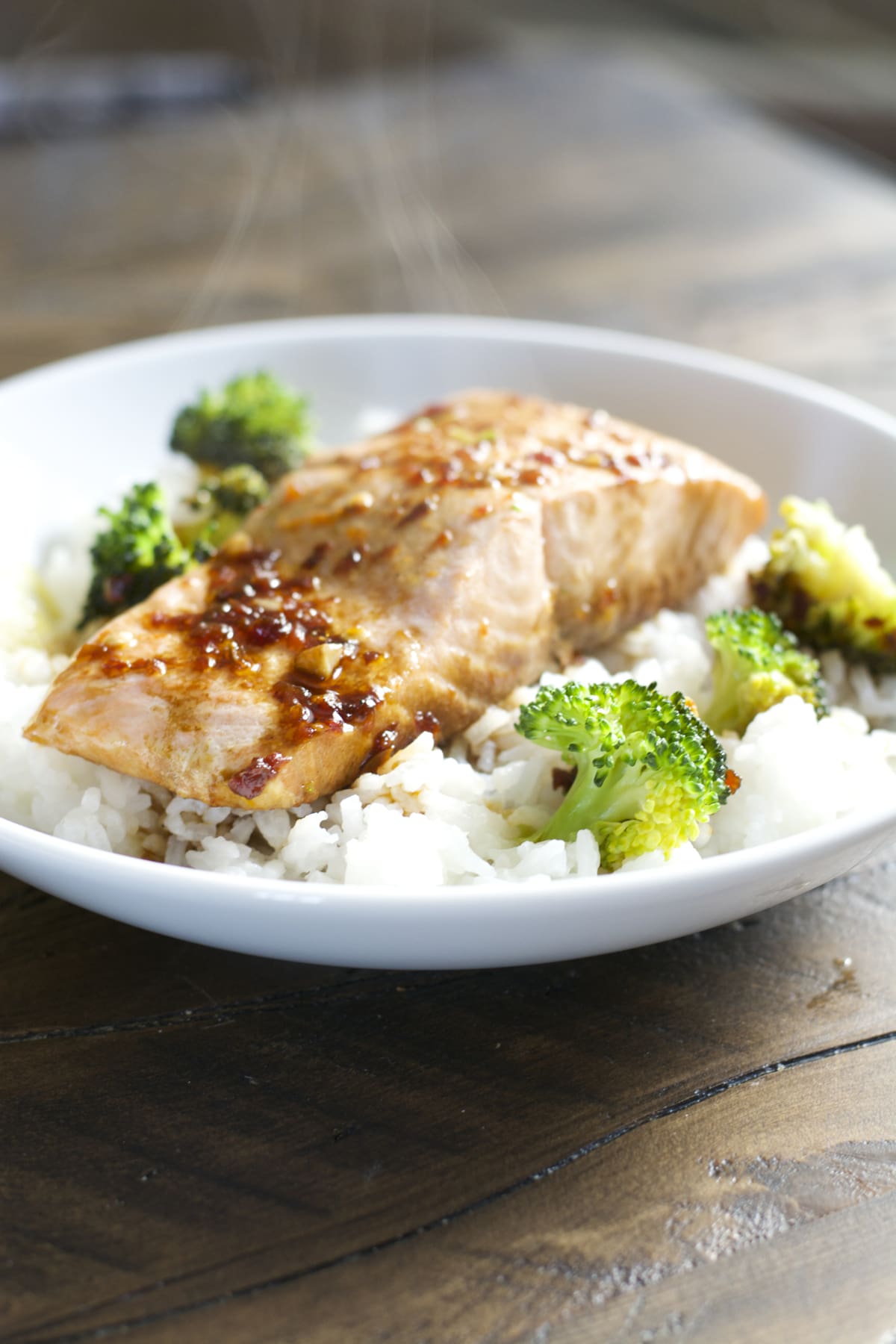 Chili Garlic Salmon and Rice Bowls Recipe Maebells