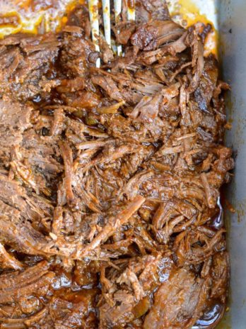 This easy Mexican Shredded Beef is naturally low carb and keto-friendly! This easy beef recipe can be made in the slow cooker or Instant Pot! 