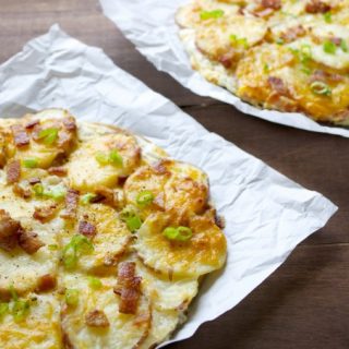 What can be better than potatoes, bacon, ranch and cheese?! All the things you love about a Loaded Baked Potato in Pizza form! 