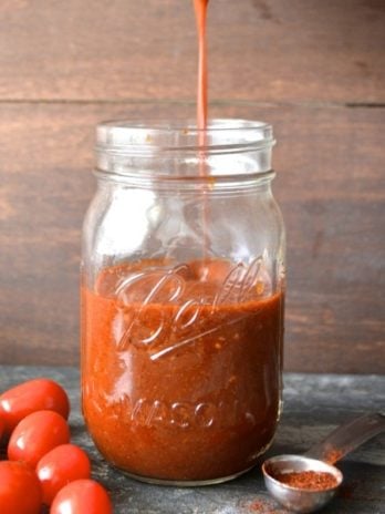 Homemade Enchilada Sauce ...a super simple sauce from scratch, so much better than the canned stuff! #glutenfree www.maebells.com
