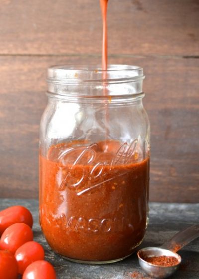 Homemade Enchilada Sauce ...a super simple sauce from scratch, so much better than the canned stuff! #glutenfree www.maebells.com