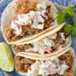 Slow Cooker Carnitas with Jalapeño Slaw (keto + low carb)
