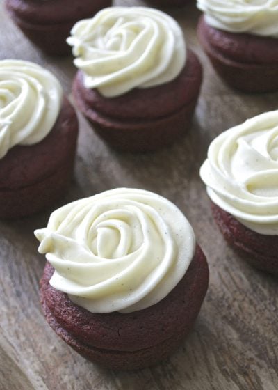 These gluten free Red Velvet Cupcakes are moist and delicious! Topped with Vanilla Cream Cheese Icing they are a dessert that is hard to beat!