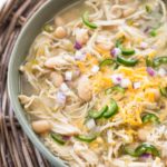Slow Cooker White Bean Chicken Chili Verde + Video