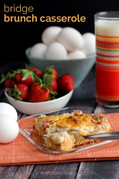 Bridge Brunch Casserole from Melanie Makes