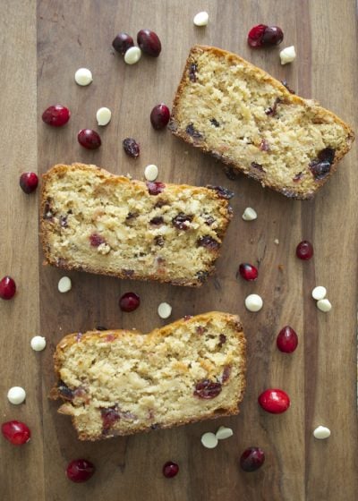 White Chocolate Cranberry Bread! Soft and sweet! www.maebells.com
