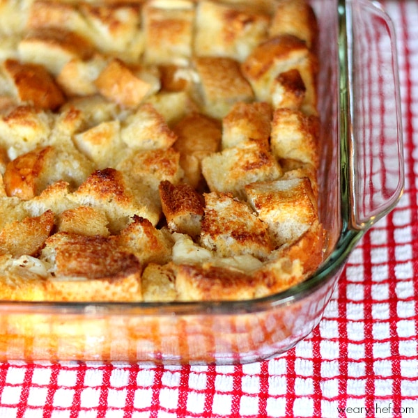 Overnight French Toast Casserole from The Weary Chef