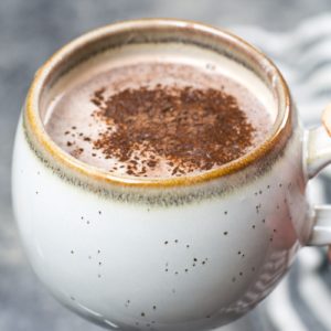 This Hot Cocoa with Espresso Whipped Cream has about 3 net carbs and makes the perfect low carb, keto hot cocoa recipe! 