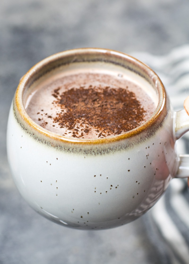 This Hot Cocoa with Espresso Whipped Cream has about 3 net carbs and makes the perfect low carb, keto hot cocoa recipe! 