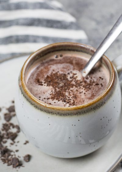 This Hot Cocoa with Espresso Whipped Cream has about 3 net carbs and makes the perfect low carb, keto hot cocoa recipe! 