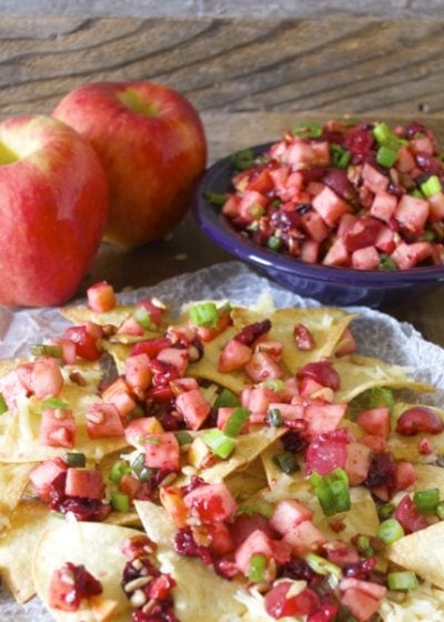 Ambrosia Apple Pico De Gallo, an incredible sweet and savory appetizer! #glutenfree #iloveambrosia www.maebells.com