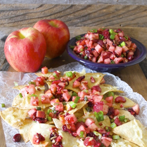 Ambrosia Apple Pico De Gallo, an incredible sweet and savory appetizer! #glutenfree #iloveambrosia www.maebells.com