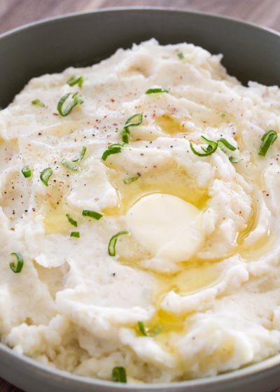 These are Mom's Mashed Potatoes, perfectly creamy and buttery. The ultimate comfort food we all need!