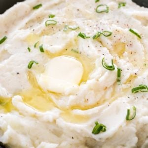 These are Mom's Mashed Potatoes, perfectly creamy and buttery. The ultimate comfort food we all need!