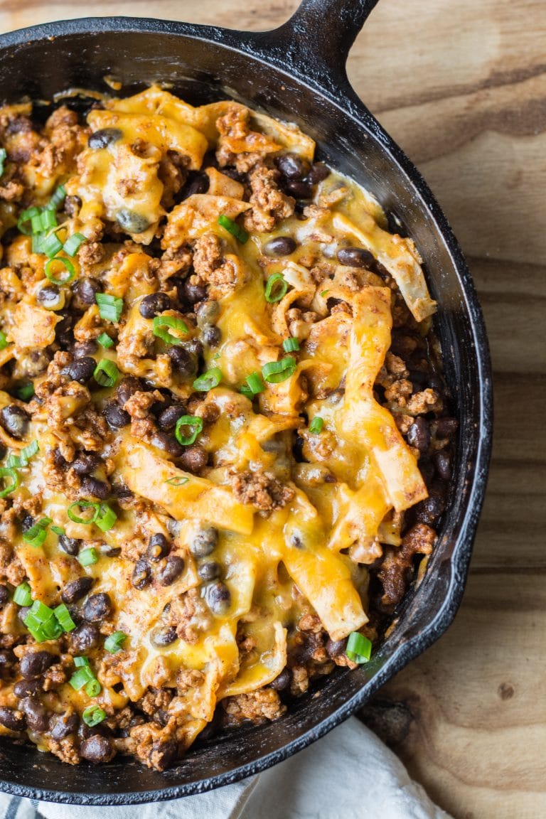 Ground Beef Skillet Enchiladas Recipe (20 Minutes!) - Maebells