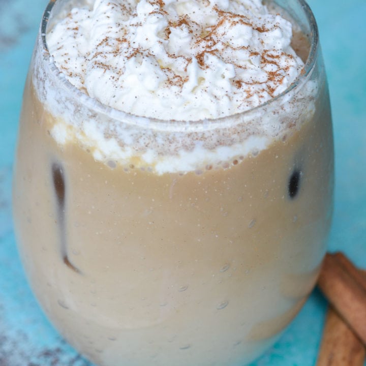 Skip Starbucks and make your own Iced Vanilla Chai Latte at home! This simple drink is so easy to make, and oh so refreshing! 