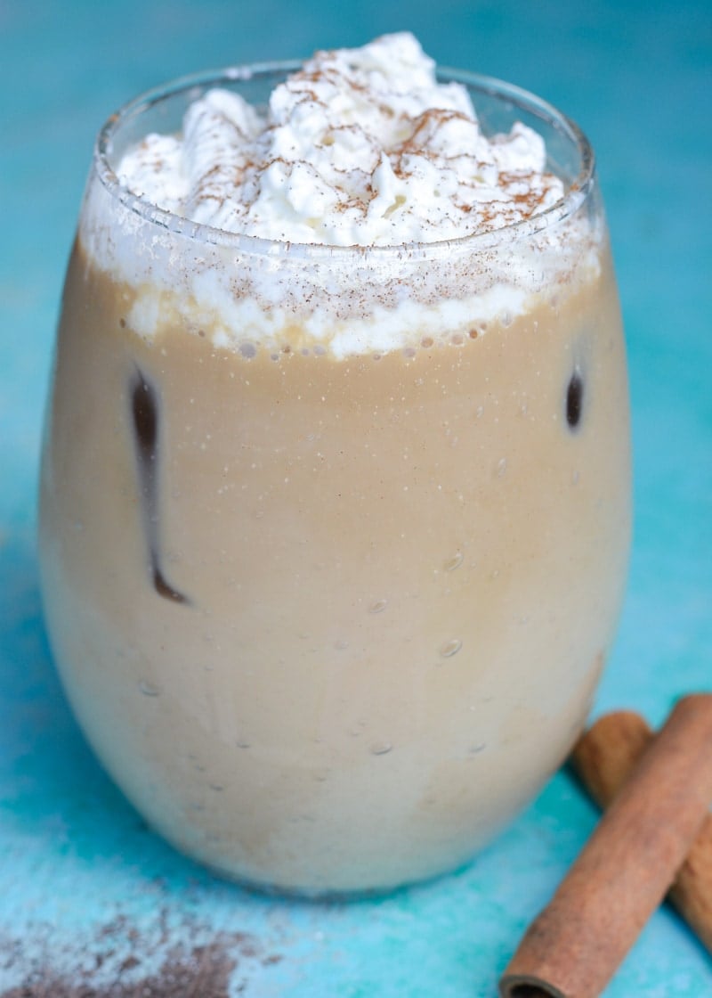 Skip Starbucks and make your own Iced Vanilla Chai Latte at home! This simple drink is so easy to make, and oh so refreshing! 