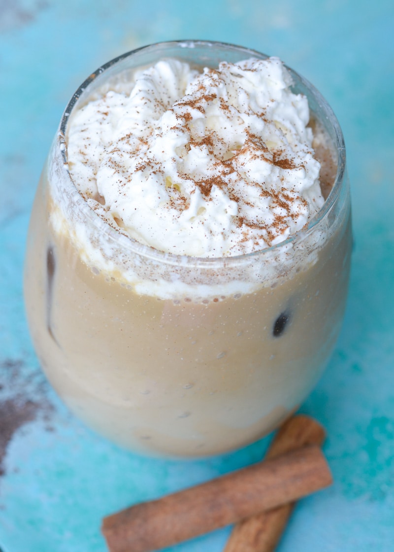 Skip Starbucks and make your own Iced Vanilla Chai Latte at home! This simple drink is so easy to make, and oh so refreshing! 