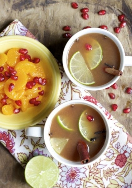 Fruit Spice Tea, three different fruit jucies are simmered with cinnamon sticks and cloves to make a soul soothing tea you will love! www.maebells.com