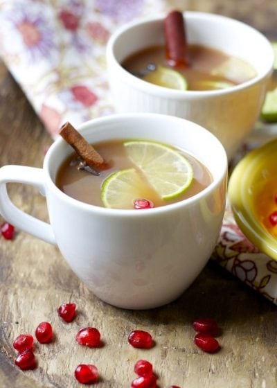 Fruit Spice Tea, three different fruit jucies are simmered with cinnamon sticks and cloves to make a soul soothing tea you will love! www.maebells.com