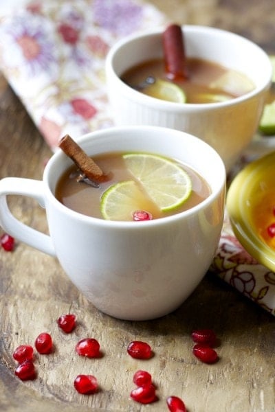 Fruit Spice Tea, three different fruit jucies are simmered with cinnamon sticks and cloves to make a soul soothing tea you will love! www.maebells.com