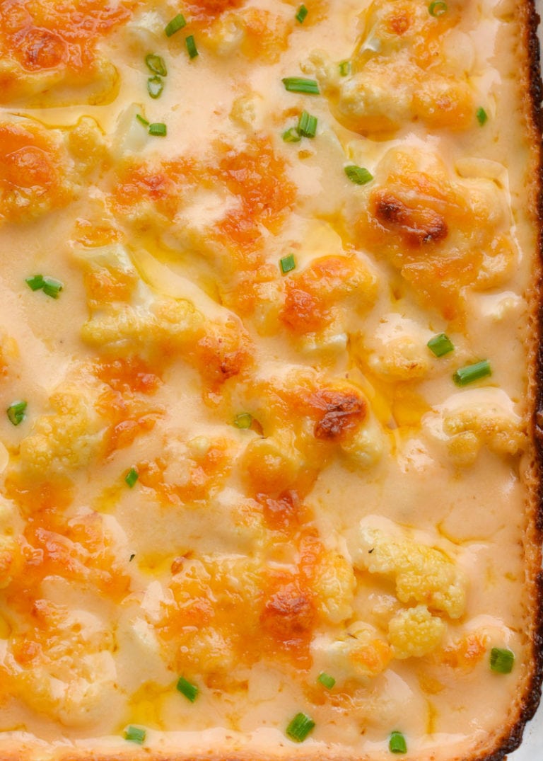 Cheesy Cauliflower Casserole (keto + low carb) Maebells